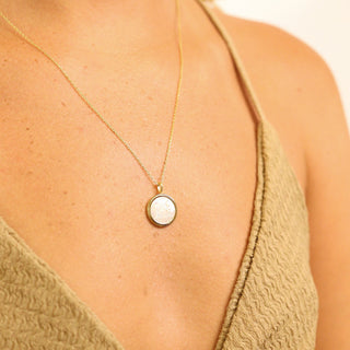 Mother of Pearl Zodiac Charm Necklace