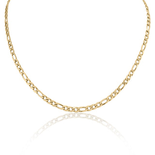 18K Gold Figaro Chain Necklace